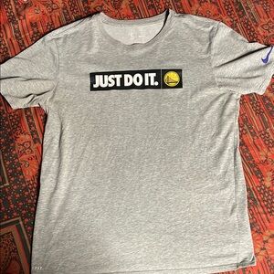 Nike Gray Just Do It Short Sleeve Tee